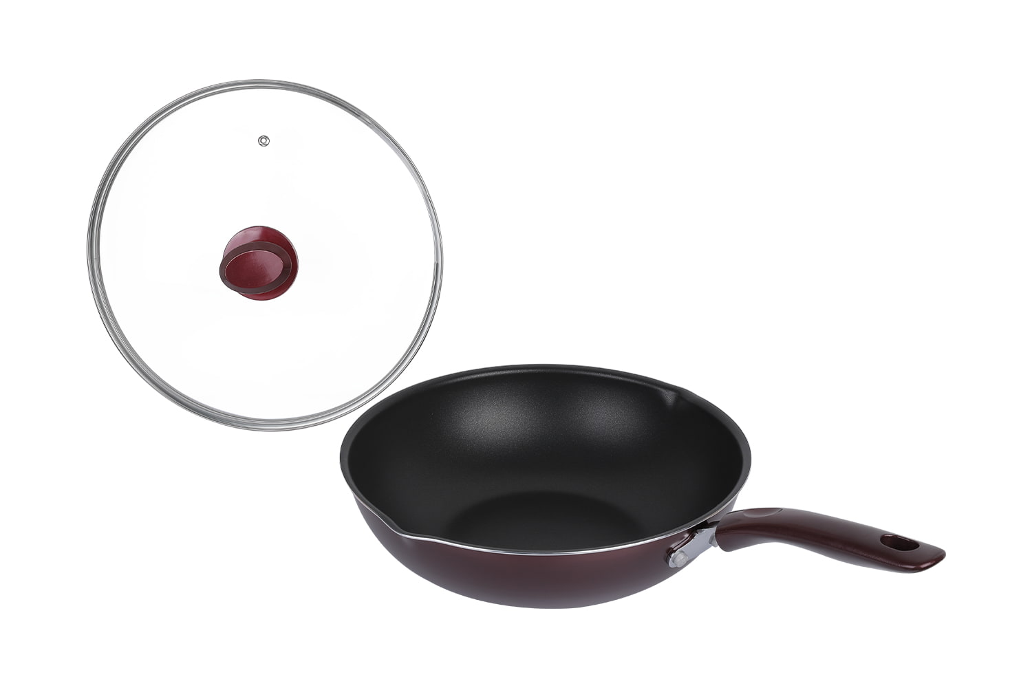 CLB3031D Wok-Lasikannella 30 wok, Flaming Wok, tarttumaton wok